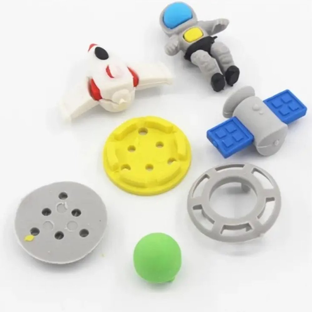 Eraser Toy Set from Outer Space for Elementary School Students